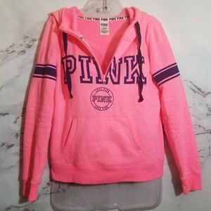 Pink VS Half Zip Sweater